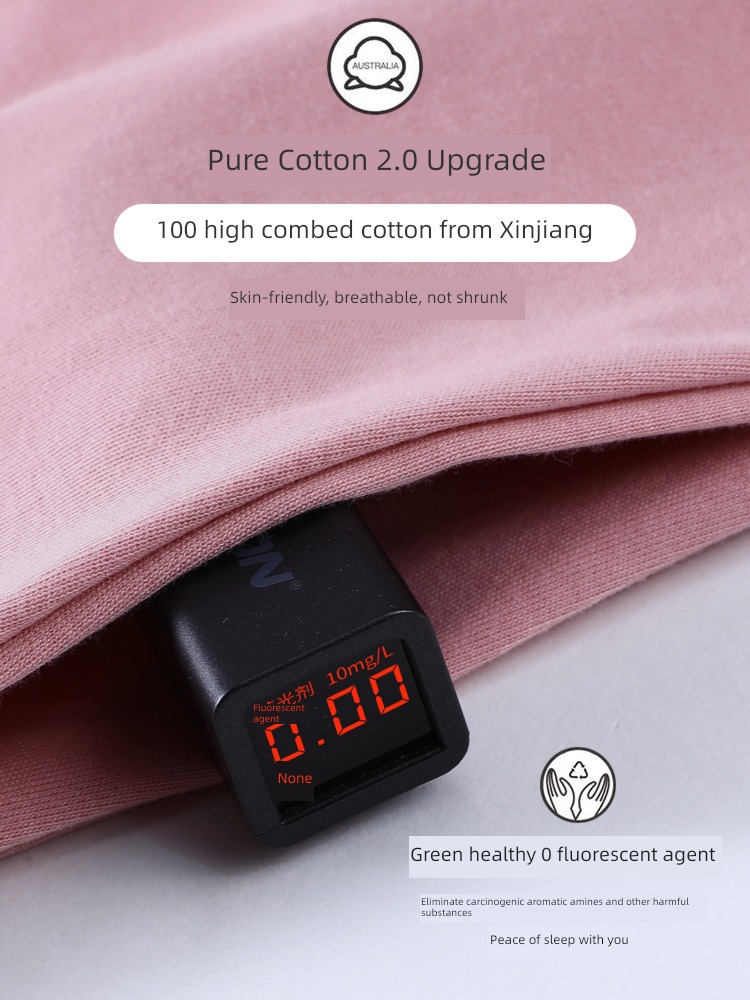pure cotton female Long sleeve Autumn  Can be worn out Big size pajamas