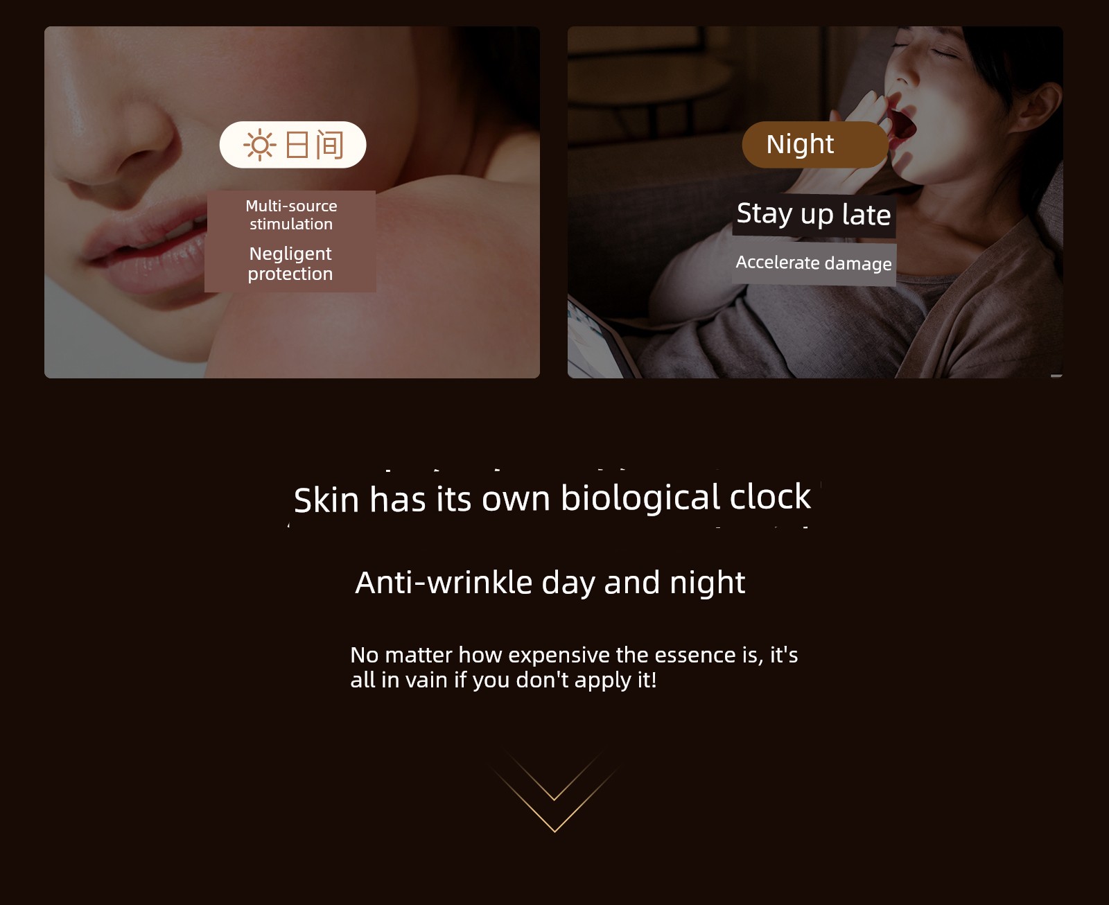 Kangaroo Mom Double Anti-Aging Essence Skincare Products for Pre-Pregnancy Truffle Women's Anti-Wrinkle Firming Water Cosmetics Set Genuine — 4