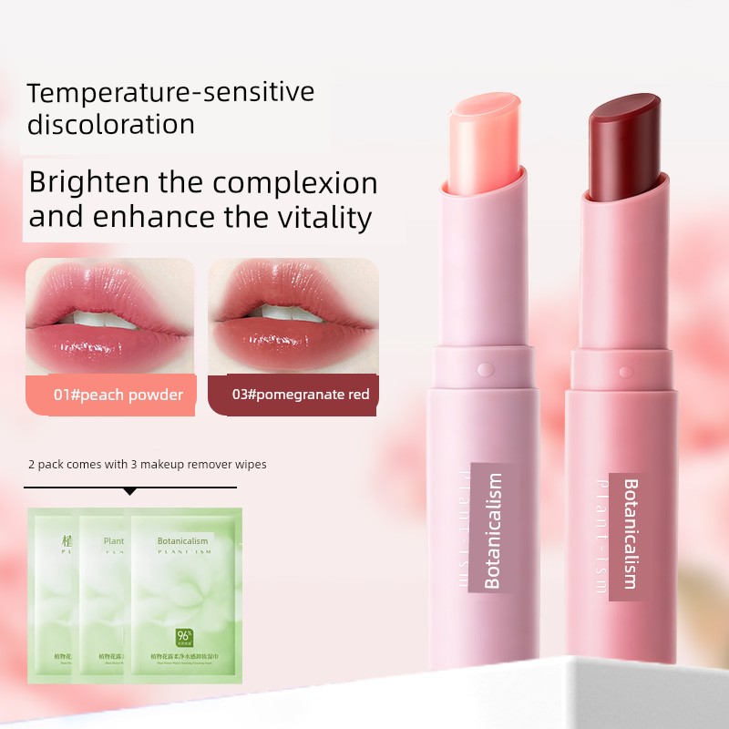 Botanical Color-Changing Lip Balm, Light-Colored Lipstick, Can Be Used to Moisturize and Soften Lip Lines, Prevent Dryness, and Protect Lips during — 5