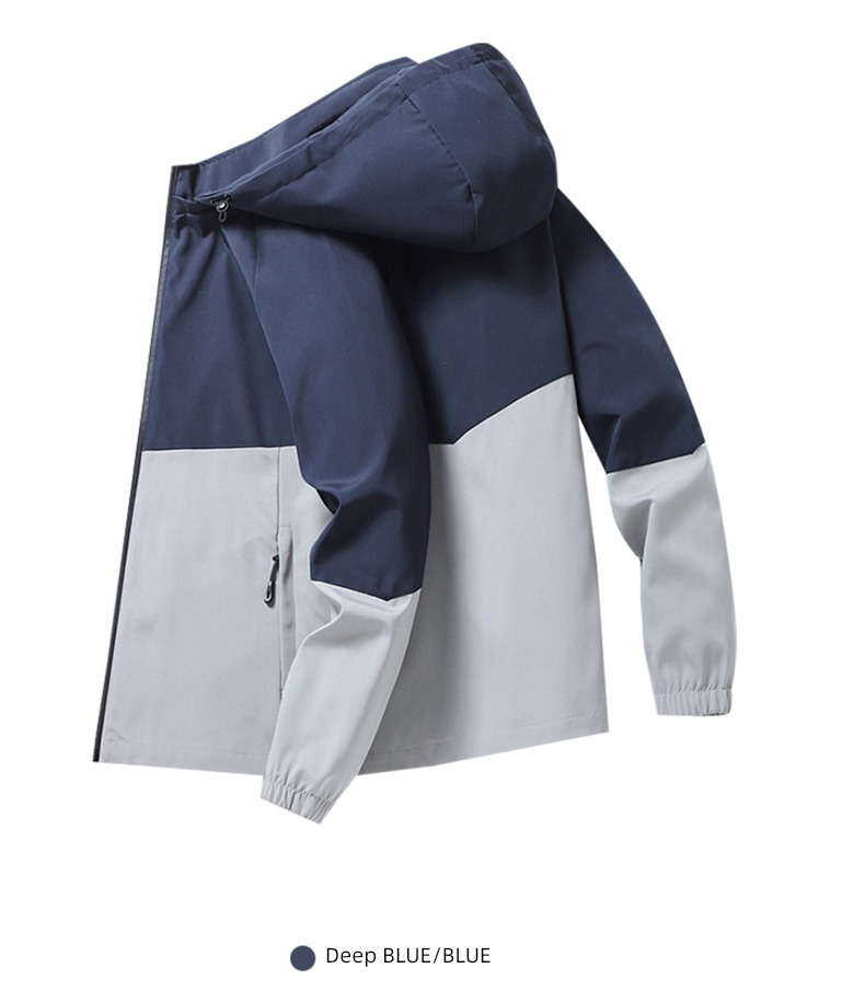 Spring and Autumn removable Hat easy man Jacket