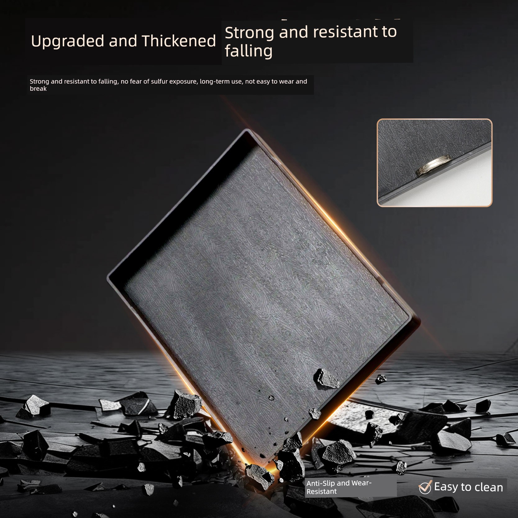 Rectangular Thickened Plastic Tray for Hotel Guest Rooms, Commercial Use, Water Cups, Tea Trays, and Specialized Storage Tray for Toiletries