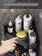 Bathroom storage rack Bathroom tripod without punching wall-mounted bathroom toilet corner wall storage rack black