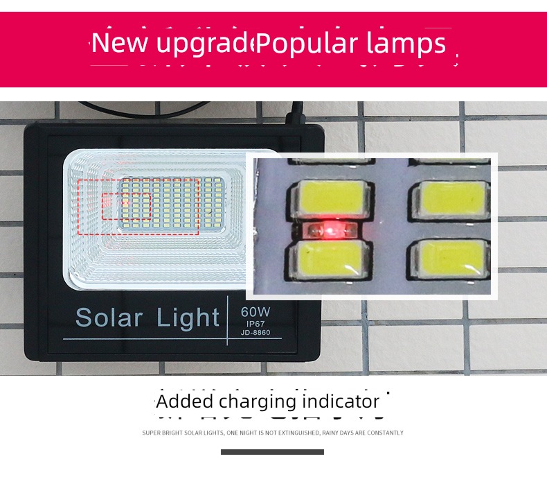 LED Super bright lighting 100 W Indoor and outdoor Solar lamp