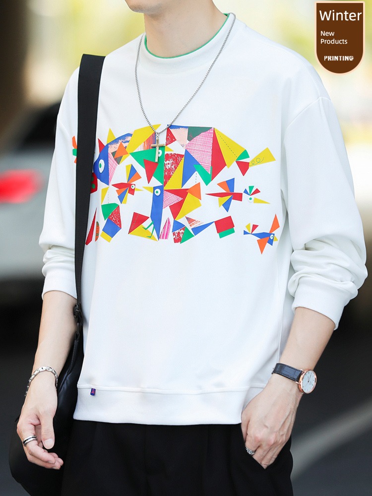 Pounds winter Thick style white easy Long sleeve Sweater
