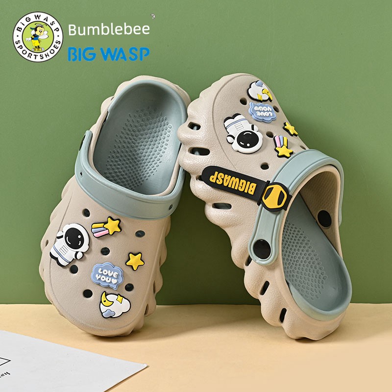 Bumblebee Boy Sandals Summer Children's Hole Shoes — 5