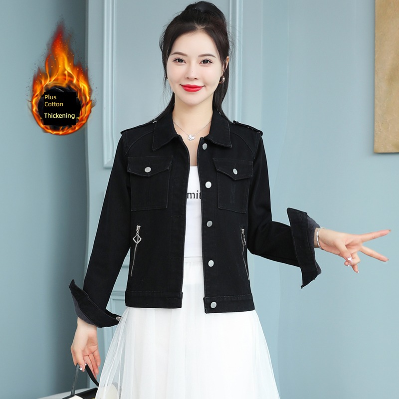 easy zipper Plush thickening have cash less than that is registered in the accounts chaqueta