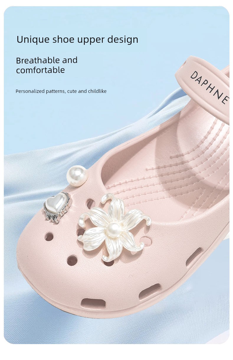 Daphne Children's Shoes 2026 New Model Perforated Shoes for Girls, Outdoor Shoes for Kids, Summer Beach Shoes, Women's Sandals — 18