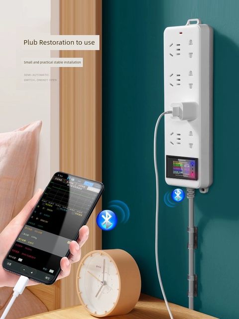 AC digital display voltage meter household appliances, ammeter power meter socket power monitor electrical meter