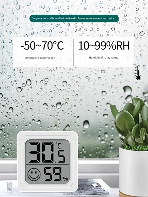 High-precision mini thermometer thermometer indoor household baby room wall-mounted room dry and humidity temperature accurate temperature meter