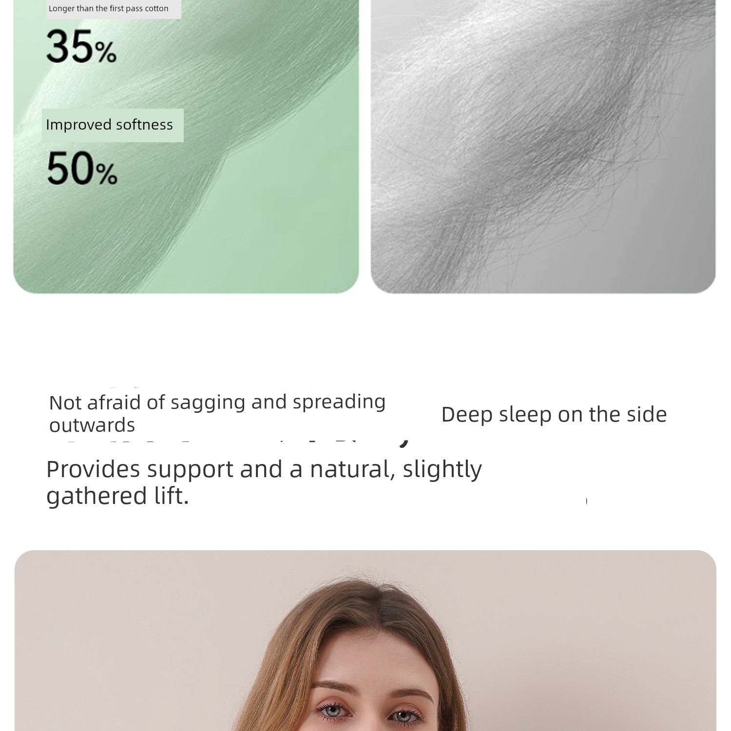 Pure Cotton Nursing Bra, Sleep-Friendly Maternity Bra, Vest-Style Postpartum Breastfeeding Bra, Suitable for Sleeping, Anti-Sagging, Thin Style — 10