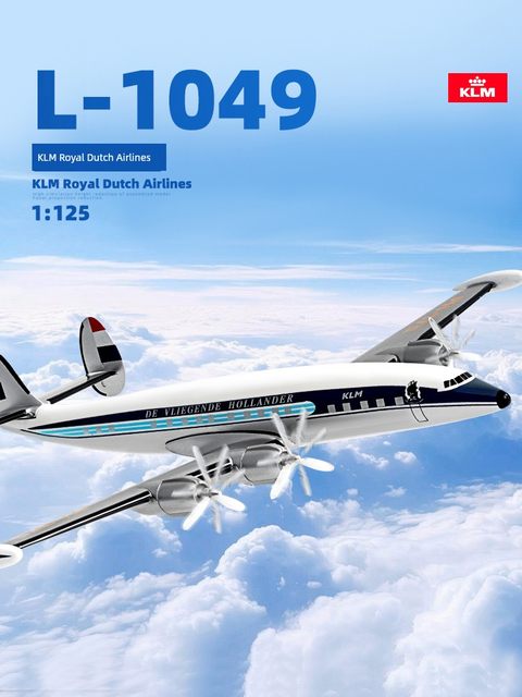 Simulated ABS assembled aircraft model L-1049 KLM DASH8Q300 Air New Zealand ornaments