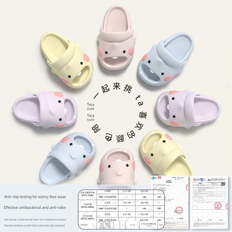 Kouyusha Kidsren's Slippers for Boys and Girls, New Summer Style Home-Use Eva Soft-Soled Baby Slippers — 3