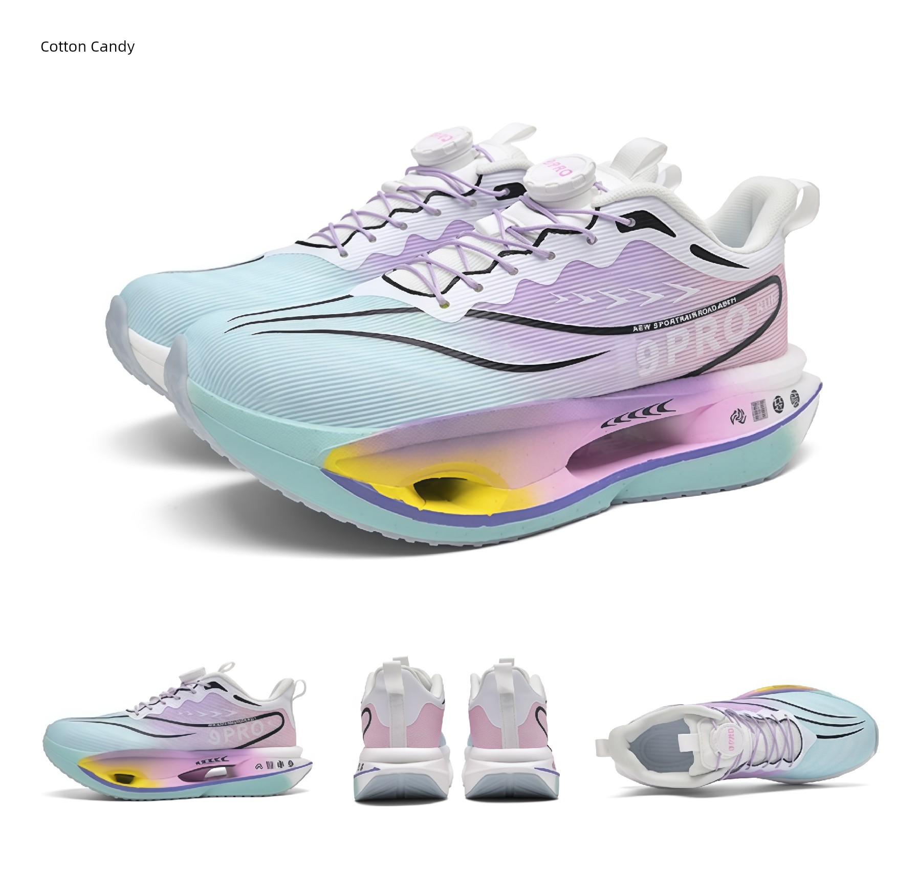 Red Rabbit 9 Pro Children's Shock-Absorbing Sports Shoes, New Autumn Model, Student-Specific Running Shoes, Button Running Shoes for Older Boys — 36