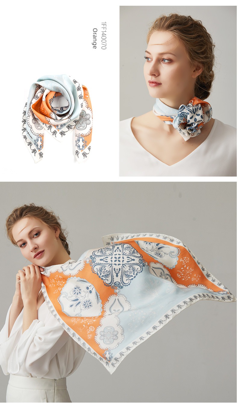 female Autumn and winter Scarf To Mom fashion real silk