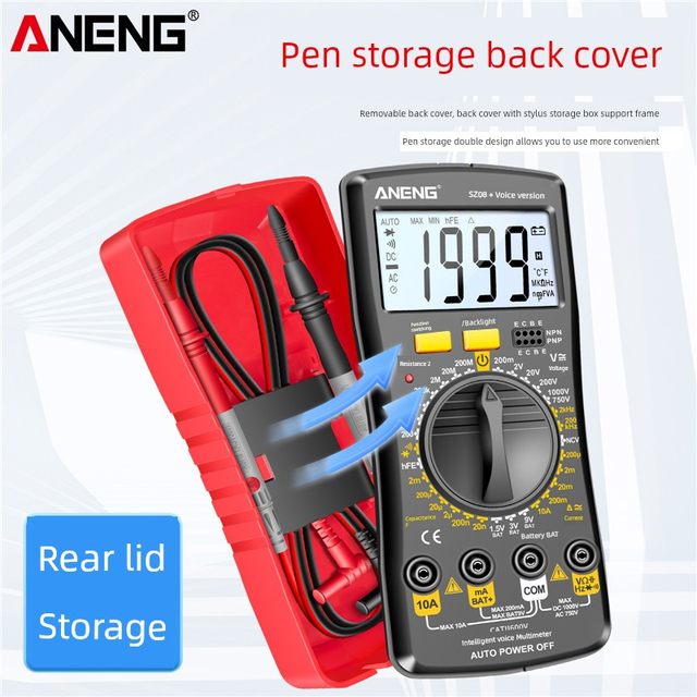 Digital multimeter voice broadcast high-precision electrician special multifunction intelligent anti-burn universal meter automatically shuts down