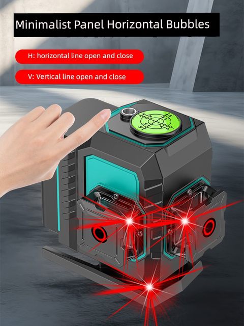 Changshengde 12-line red light level high-precision strong light thin line laser outdoor blasting leveling wall projection line