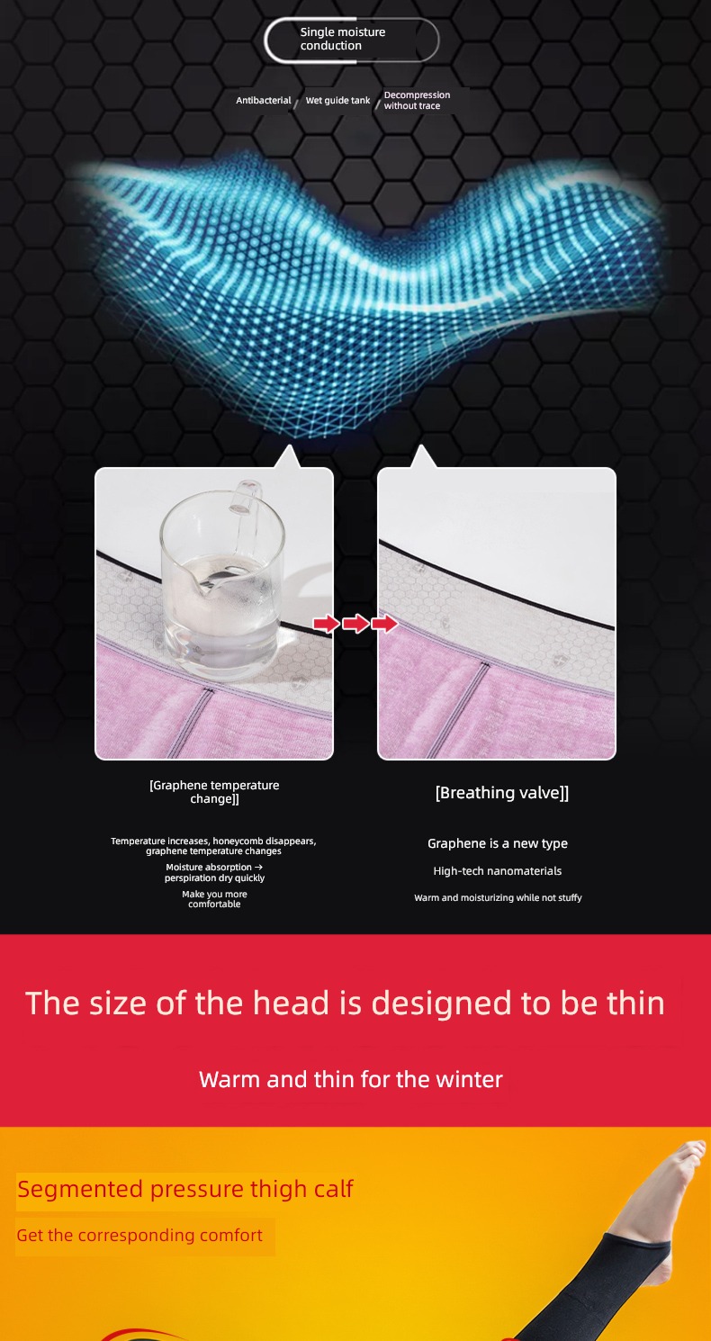 Graphene winter Plush one northeast Extra thick cotton-padded trousers