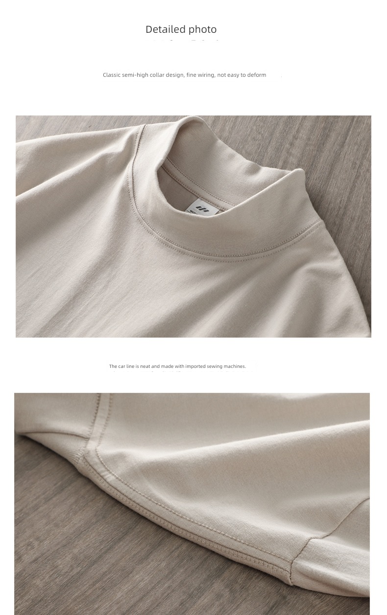 Pounds 270G Half high collar Long sleeve keep warm Undershirt
