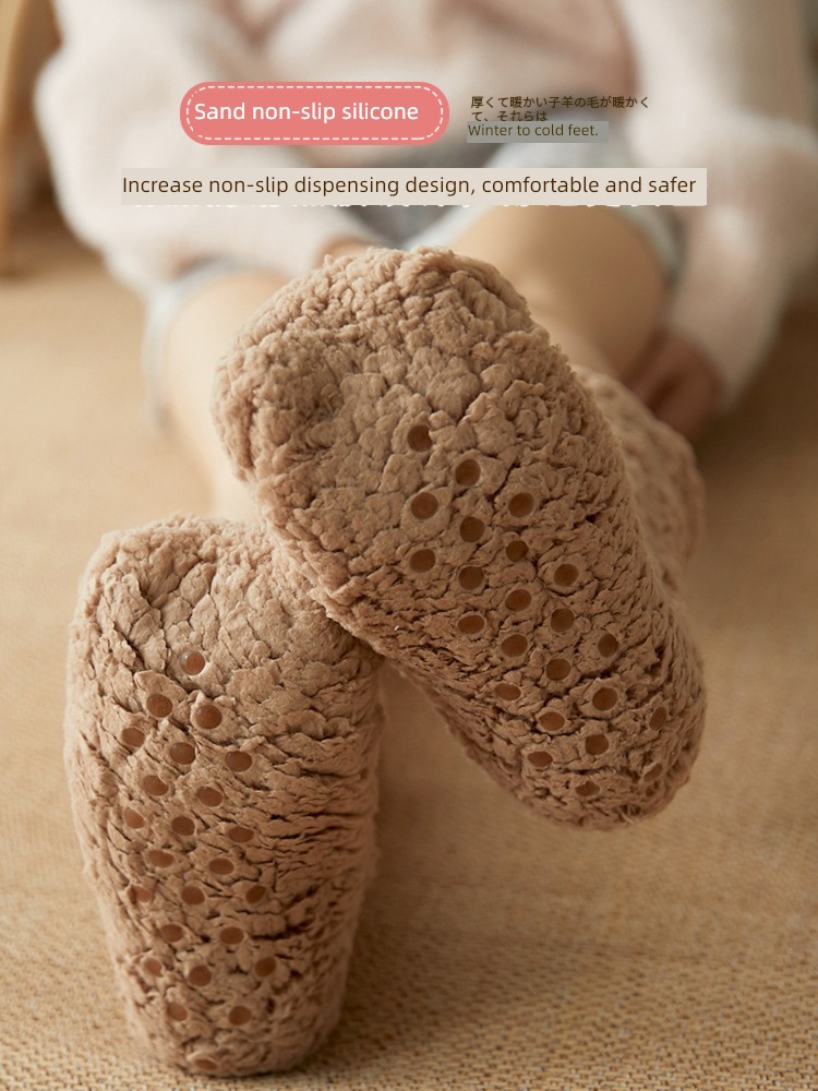 lovely Home adult sleep keep warm postpartum Floor socks