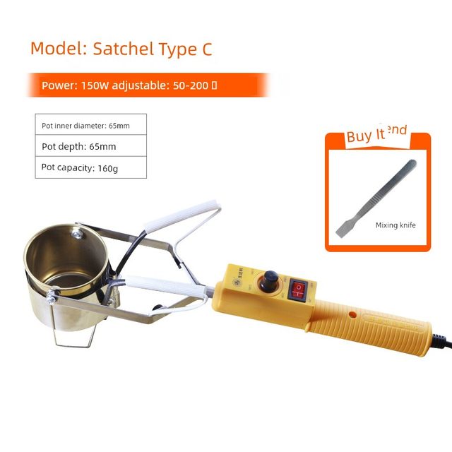 Raw Dali glue furnace glue rod glue granulated wax fire paint seal candle DIY batik melt disc temperature constant temperature hot melt furnace