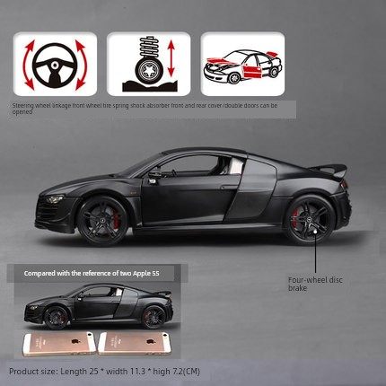 Meichi Picture 1 18 Audi R8 car model Fast and passion car simulation metal car model ornament gift