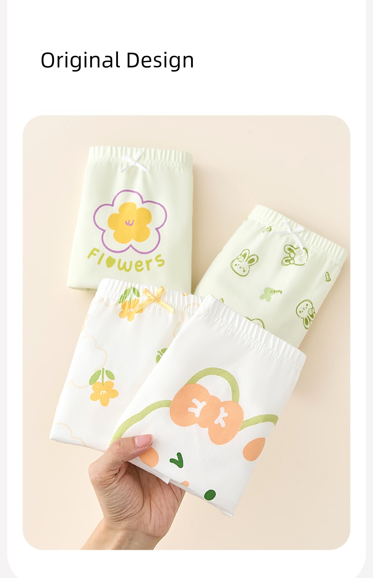 All-Cotton Maternity and Baby Pure Cotton Children's Underwear, Girls' Pure Cotton Baby Boxer Briefs, Flat-Angle Shorts for Girls That Don'T Pinch the — 21