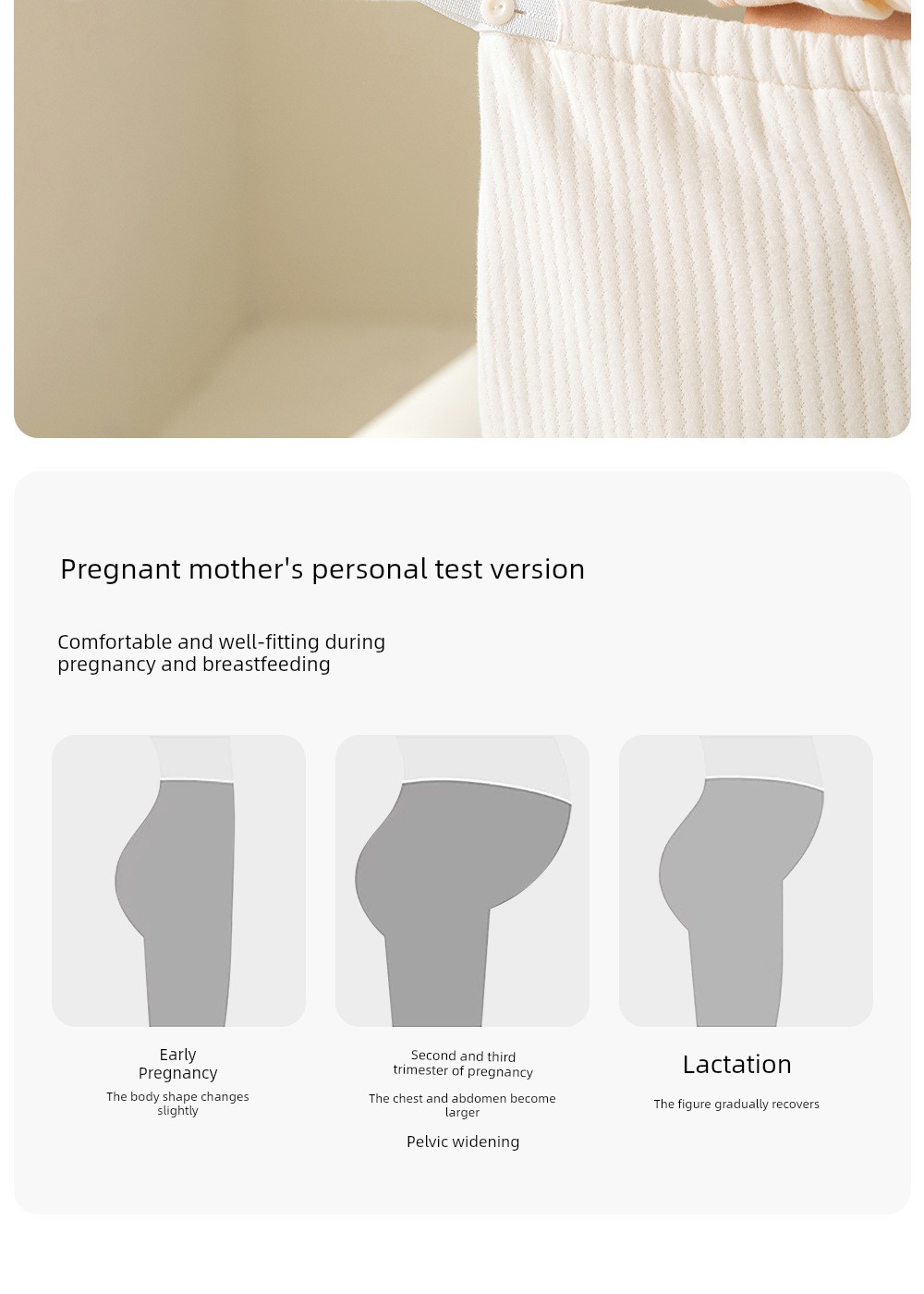 100% Pure Cotton Autumn and Winter 10A Antibacterial Maternity Wear, Class a Pure Cotton Air Cotton Layered Maternity Nursing Pajamas and Loungewear — 12