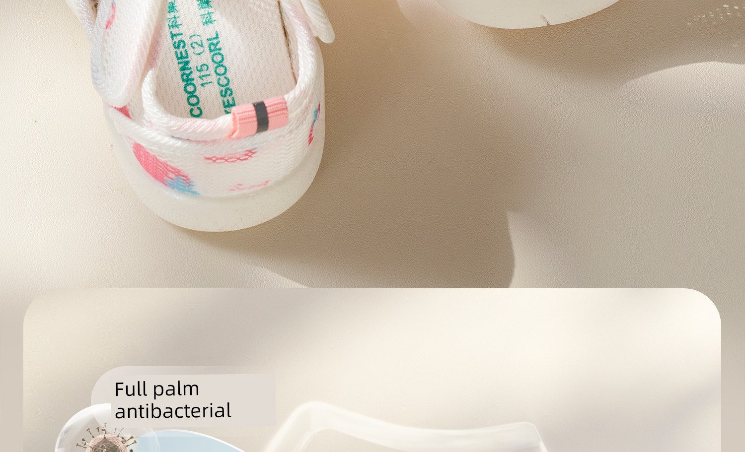 SCOORNEST Summer Men's 0-1-2 Years Old Soft Bottom Mesh Sandals — 9