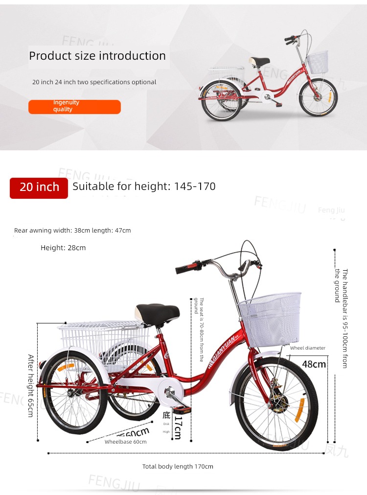 old age food basket variable speed Substitute for transportation light Rickshaw Pedal