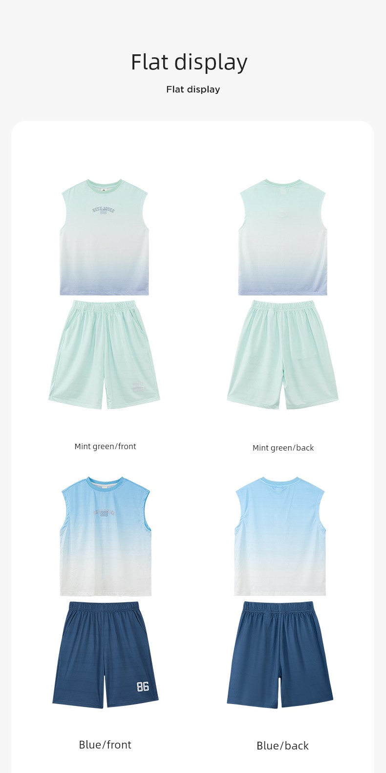 Zuoxi Children's Clothing Boys' Quick-Dry Set Children's Sports Vest and Shorts Two-Piece Mesh Summer Outfit 2026 New Trendy Style — 25