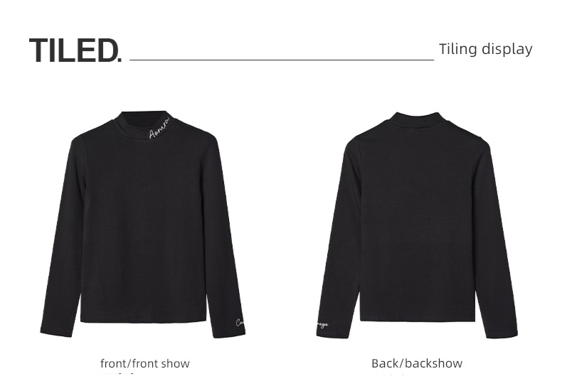 Mizi banner knitting jacket Undershirt ins Long sleeve T-shirt