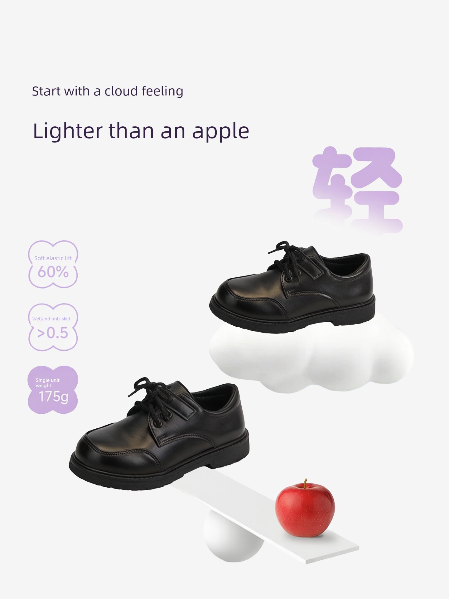 Boys' Black Leather Shoes, British Style, Casual and Stylish, Comfortable for Men, Great for Summer, Very Attractive, Student Shoes, 2026 New Model — 3