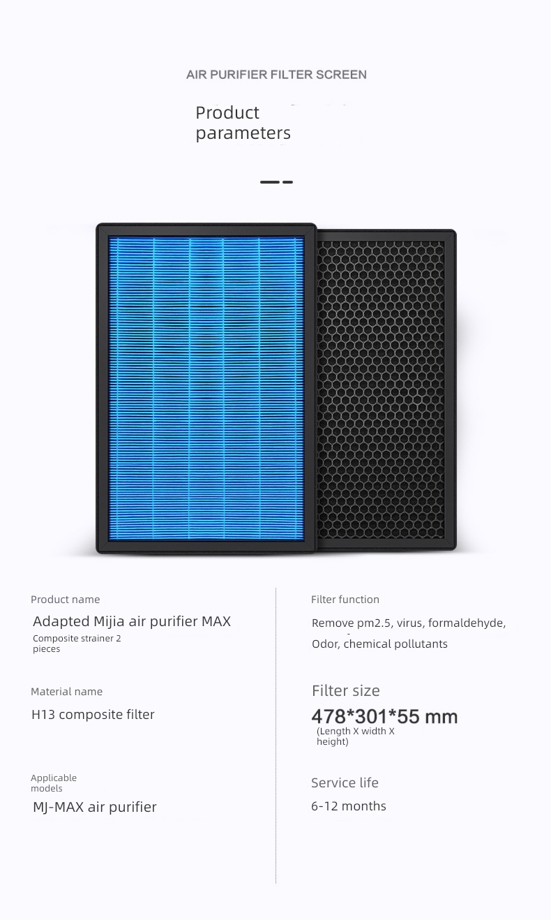 millet MAX Enhanced version filter element 2 slice air cleaner