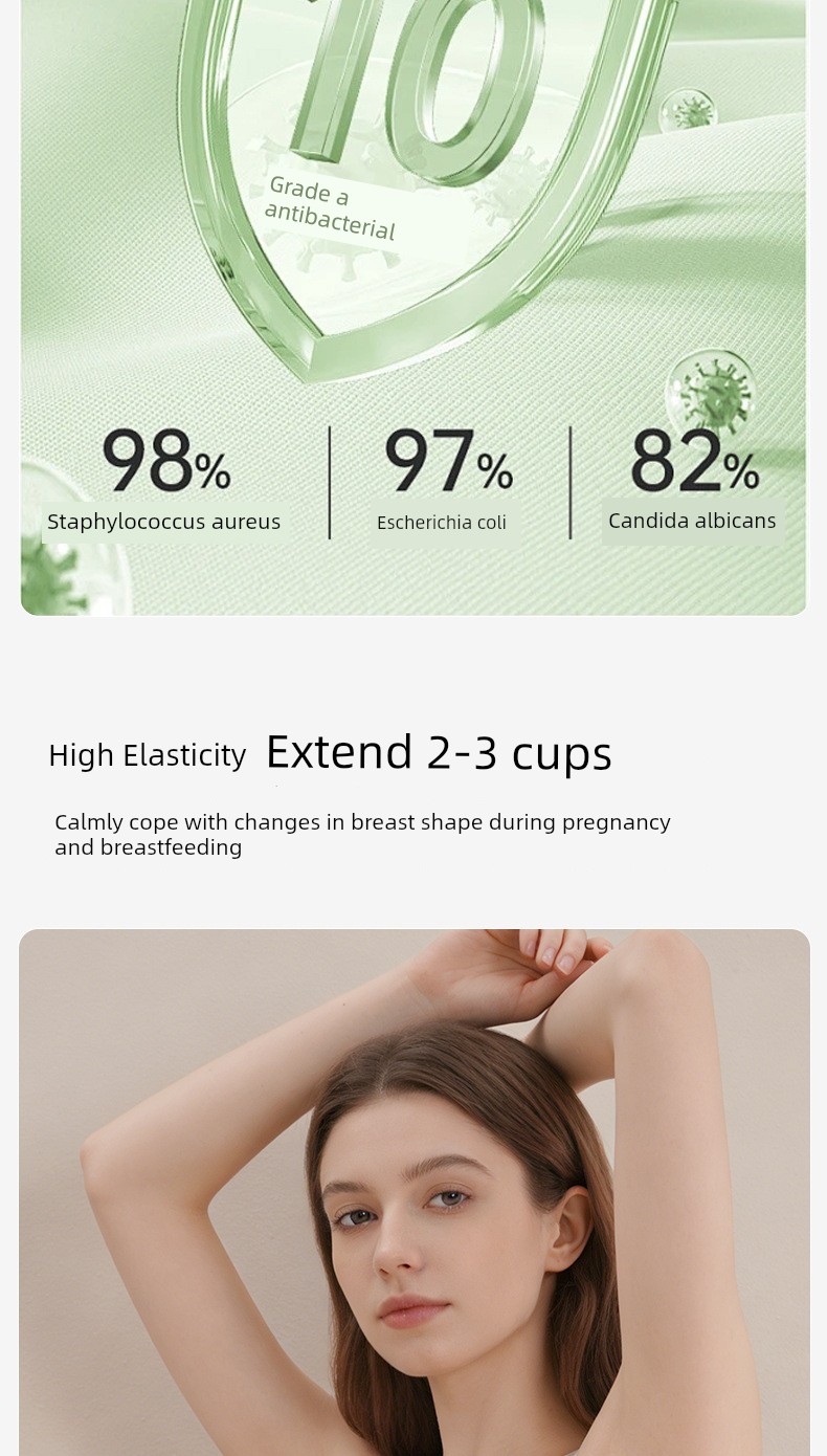 All-Cotton Nursing Bra, Cross-Style Postpartum Breastfeeding-Specific Maternity Bra, Vest-Style Sleep Night Bra — 11