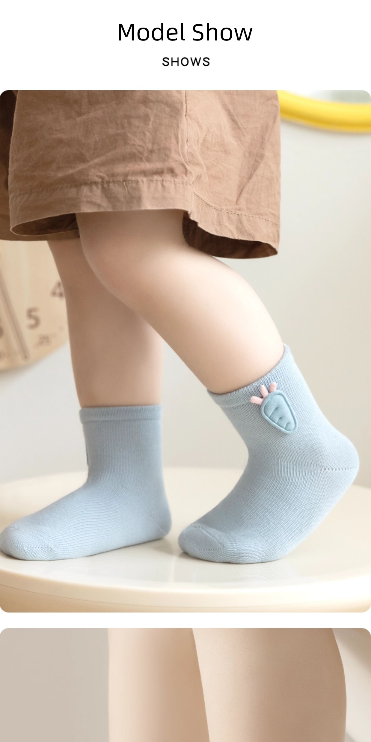 Spring & Fall Thin Pure Cotton Boneless Newborn Baby Socks — 18