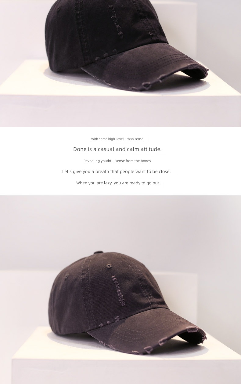 Make old hole summer leisure time Duck tongue female Baseball cap