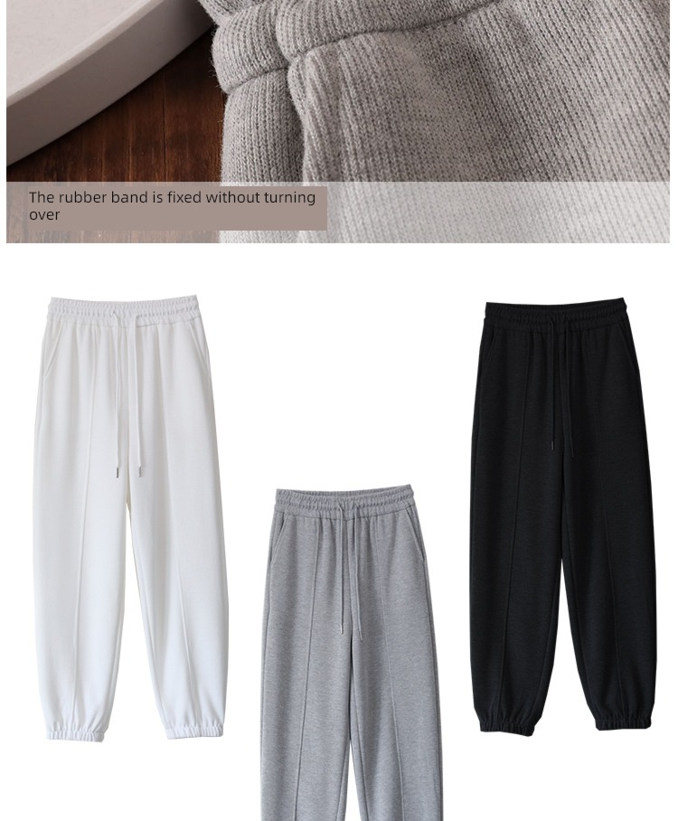 Extension High waist spring easy grey Sports pants