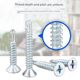 Cross countersunk head flat head drill tail swifttail self-tapping self-drilling screw M4M4.2M4.8 drill iron color steel tile nail