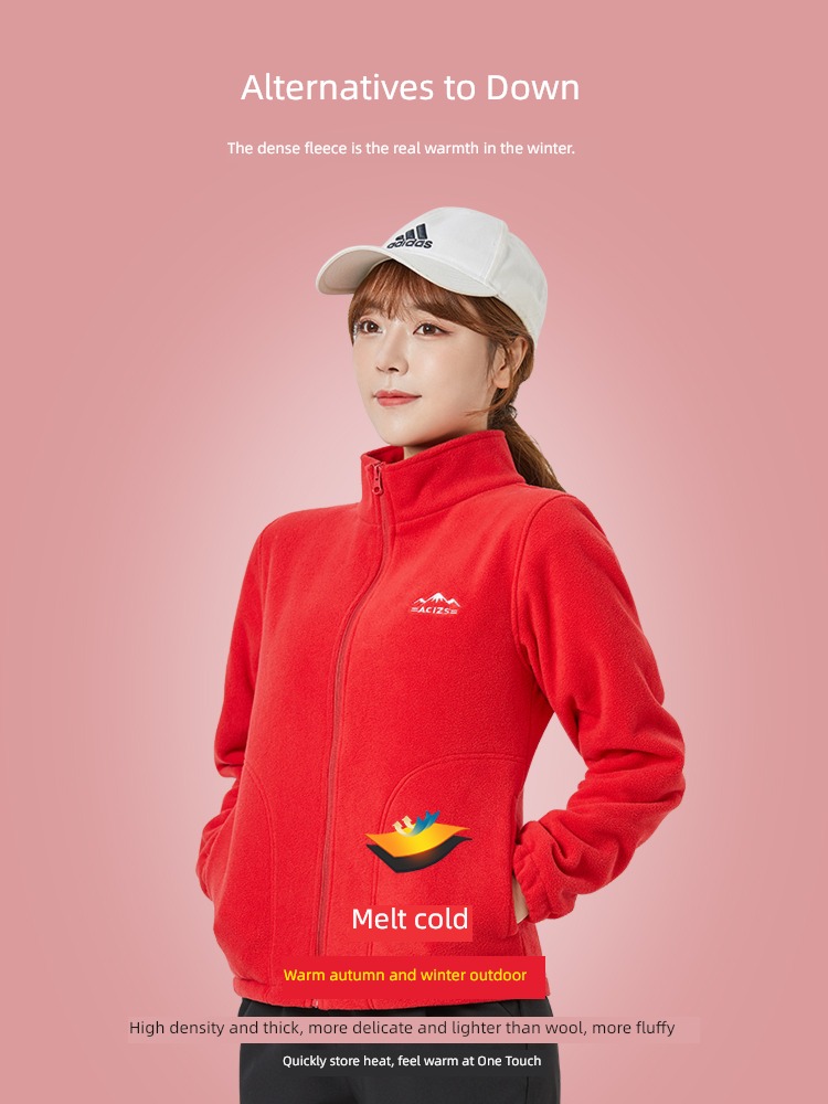 loose coat female spring and autumn leisure time have cash less than that is registered in the accounts Plush Thick coat