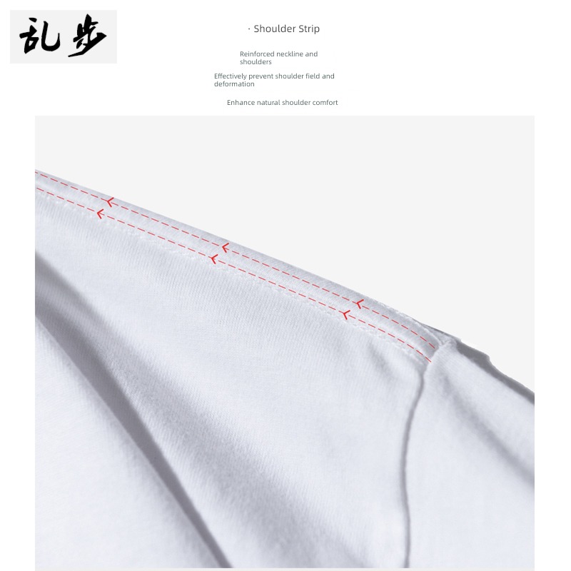Pounds American style man white clothes ins Short sleeve T-shirt