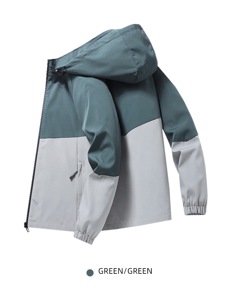 Spring and Autumn removable Hat easy man Jacket