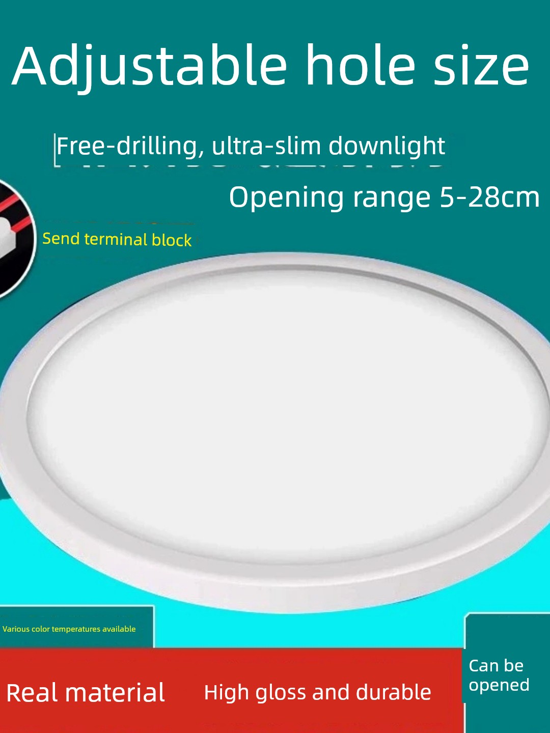 Ultra-Thin Led Recessed Downlight 2.5 Inch 3.5inch 4inch 6inch 8inch Ceiling Light for Home Living Room and Shopping Mall