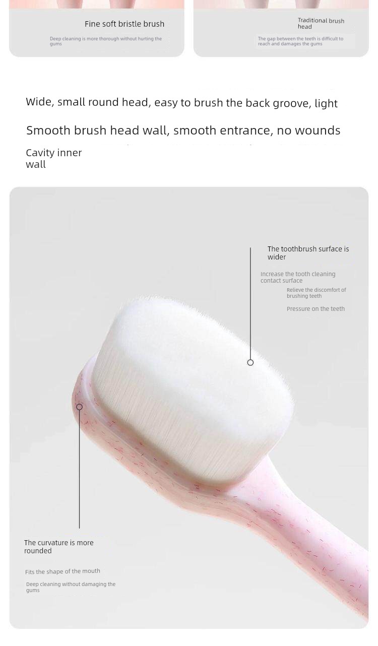 Jq Jingqi Postpartum Toothbrush with Fine Soft Bristles, Special Toothpaste for Pregnant Women before and after Delivery, Oral Care Products for Sensitive — 6
