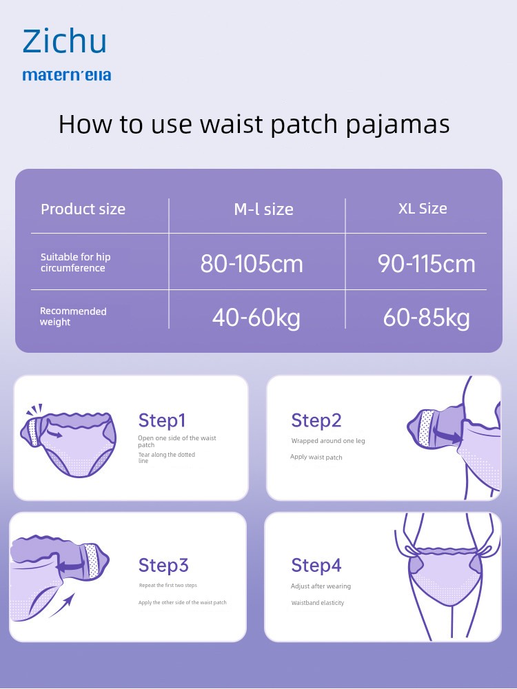 Maternity Sleep Pants Postpartum Sanitary Napkins Pull-Up Pants for Mothers Special Menstrual Pads Leak-Proof Comfort Pants for Expelling Lochia — 5
