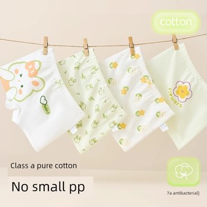 100% Cotton Baby and Children's Underwear, Girls' Boxer Shorts, Pure Cotton, Summer Thin Style, Baby-Friendly, Does Not