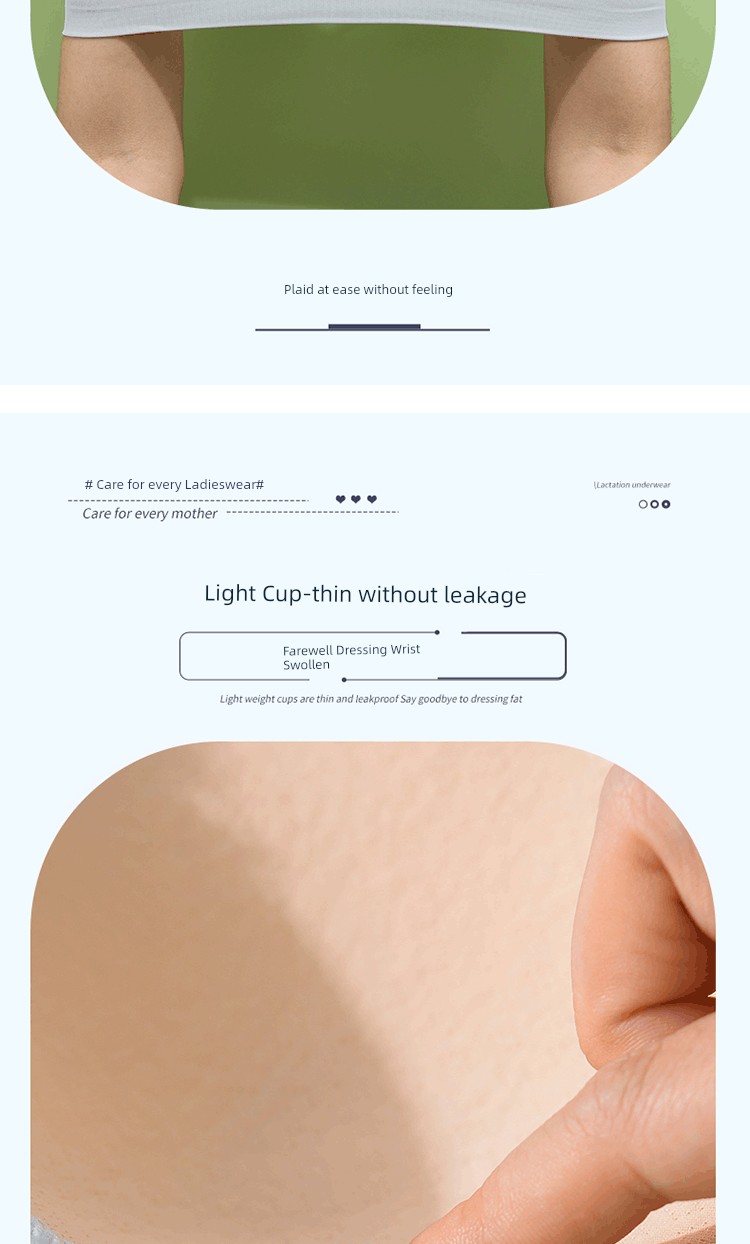 Vest Breastfeeding Intimates Push up and Anti-Sagging Breast Milk Period Maternity Bra Postpartum Feeding Front Buckle Thin Bra — 17