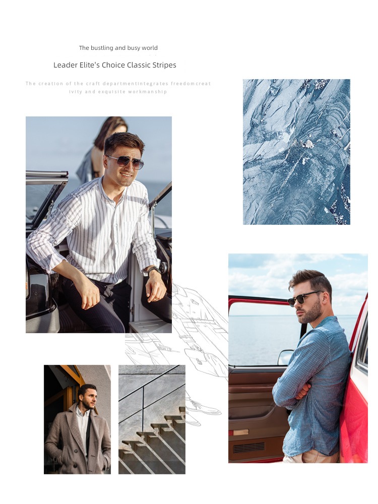Inch shirt Plush occupation Long sleeve leisure time formal wear shirt