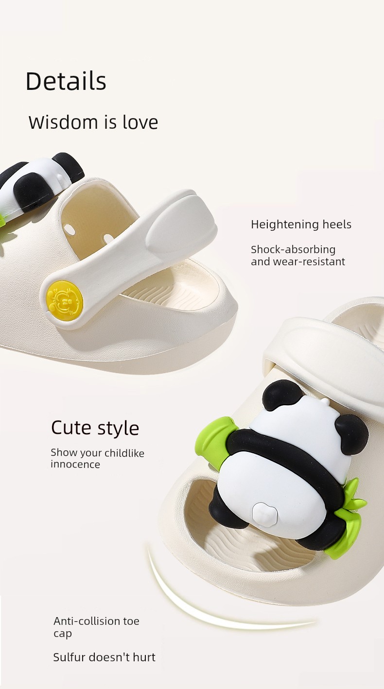 Little Panda Baby Slippers for Children, Boys and Girls, One and a Half Years Old, Summer, 1 to 3 Years Old, Toddlers, 2-Year-Olds, Indoor Non-Slip Slippers — 7