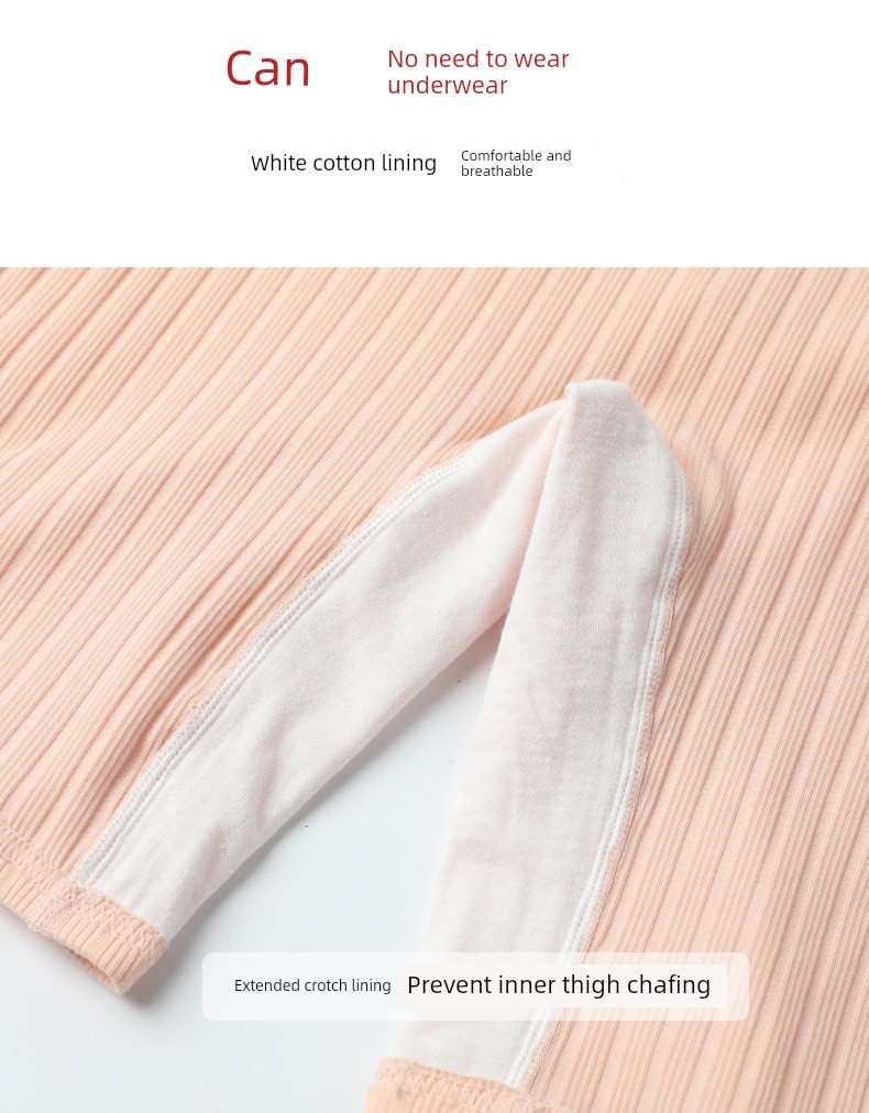 Maternity Cotton Underwear for Summer, Large Size, Anti-Exposure Safety Shorts, Two-In-One, Extended Length, Five-Point Leggings for Summer — 5