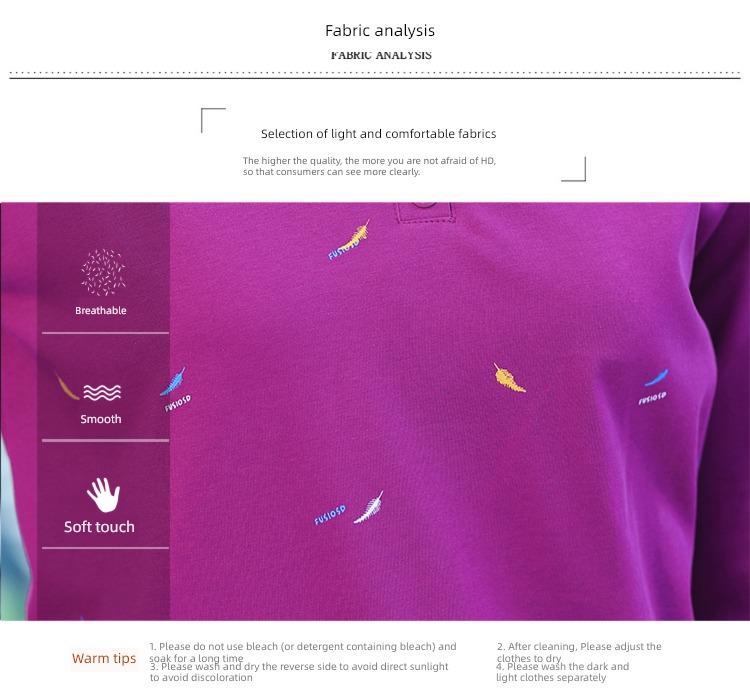 ma'am printing Autumn  Collar Undershirt Long sleeve T-shirt